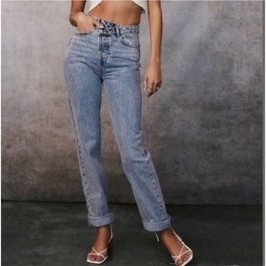 12th Tribe Dylan Light Asymmetrical Denim Jeans Size 26